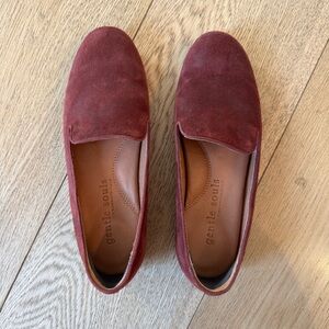 Gentle Souls by Kenneth Cole Women’s Suede Loafers - Burgundy